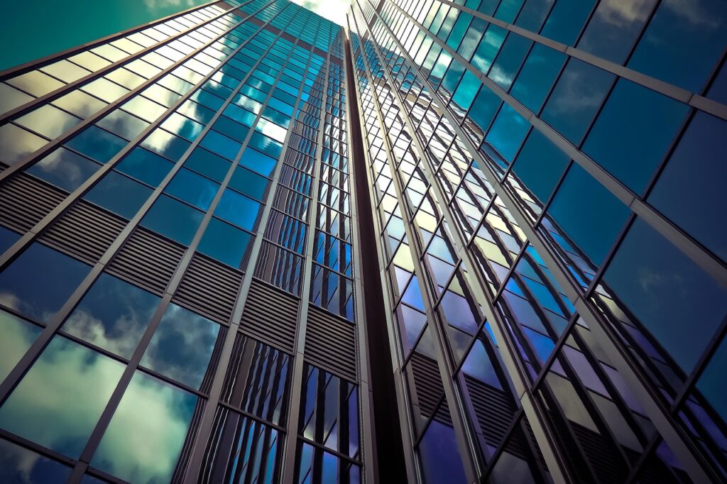 architecture, skyscraper, glass facades, modern, facade, sky, building, düsseldorf, city, nature, modern architecture, glass, modern building, glass front, windows, glass windows, reflection, exterior, perspective, office building, urban, high, downtown, low angle shot, structure, mirroring